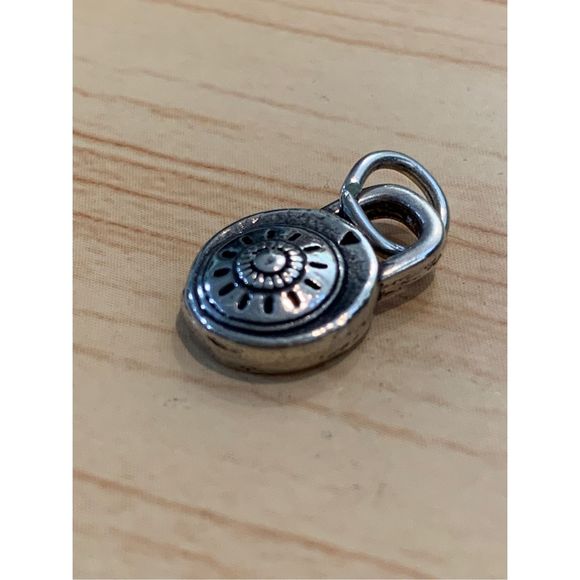 .925 Lock Sterling Silver Jewelry Charm - Picture 4 of 4
